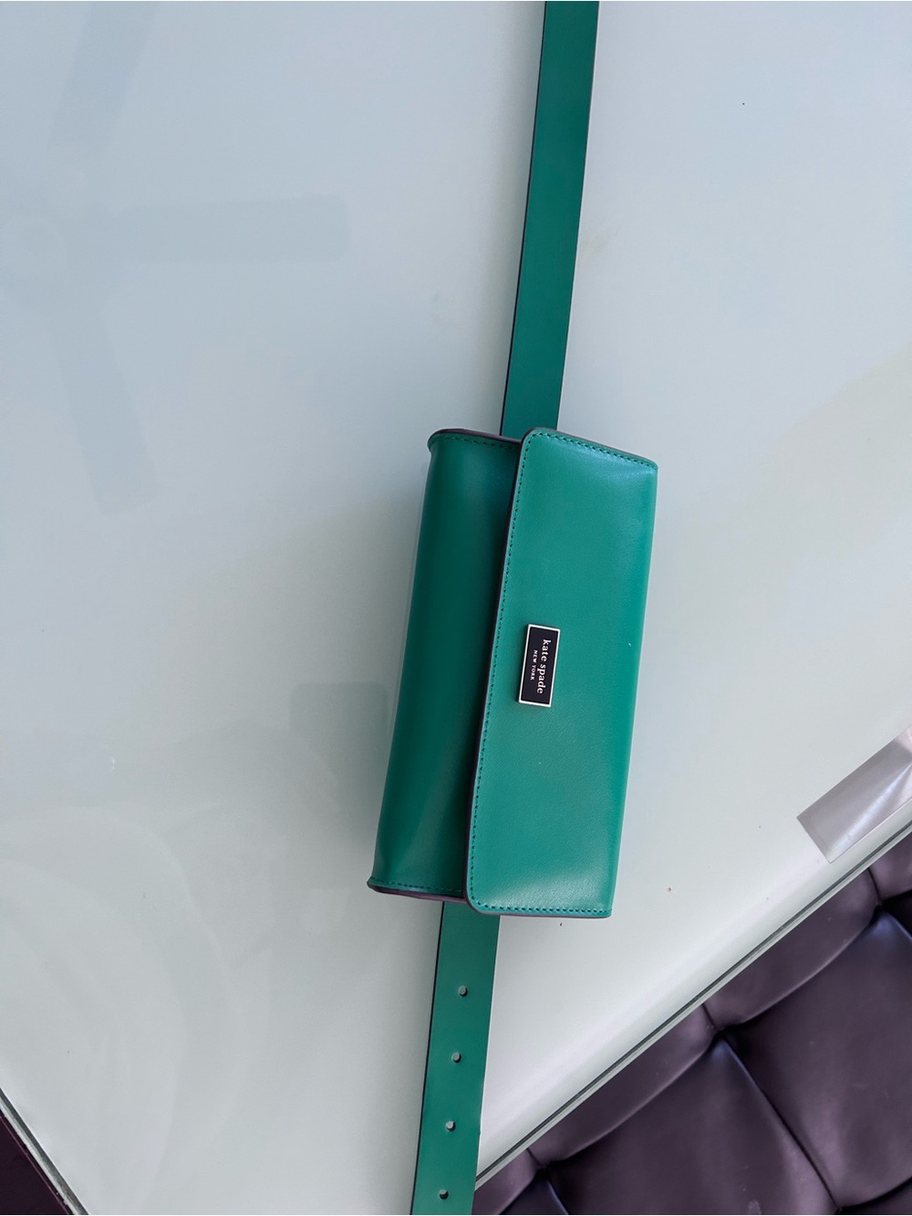 kate spade Teal Smooth Leather Belt Bag